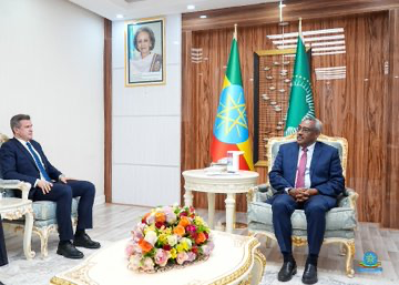 H.E. Demeke Mekonnen received the President of World Anti-doping Agency Witold Bańka earlier today (27 March 2023).